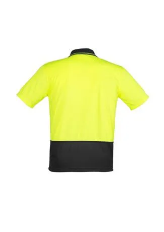 Unisex Hi Vis Basic Spliced Polo - Short Sleeve