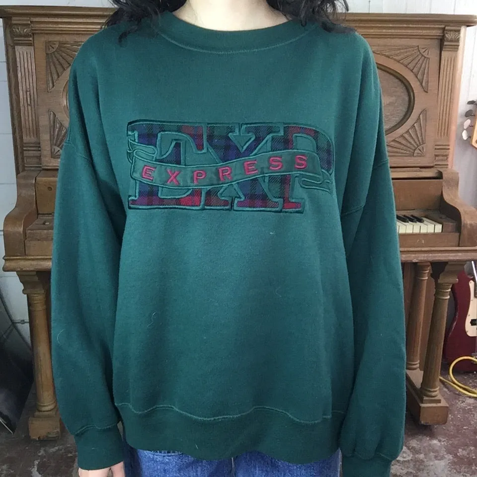 Vintage 90s | Express Oversized Pullover Cozy Sweatshirt | M