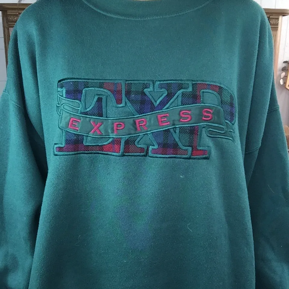 Vintage 90s | Express Oversized Pullover Cozy Sweatshirt | M