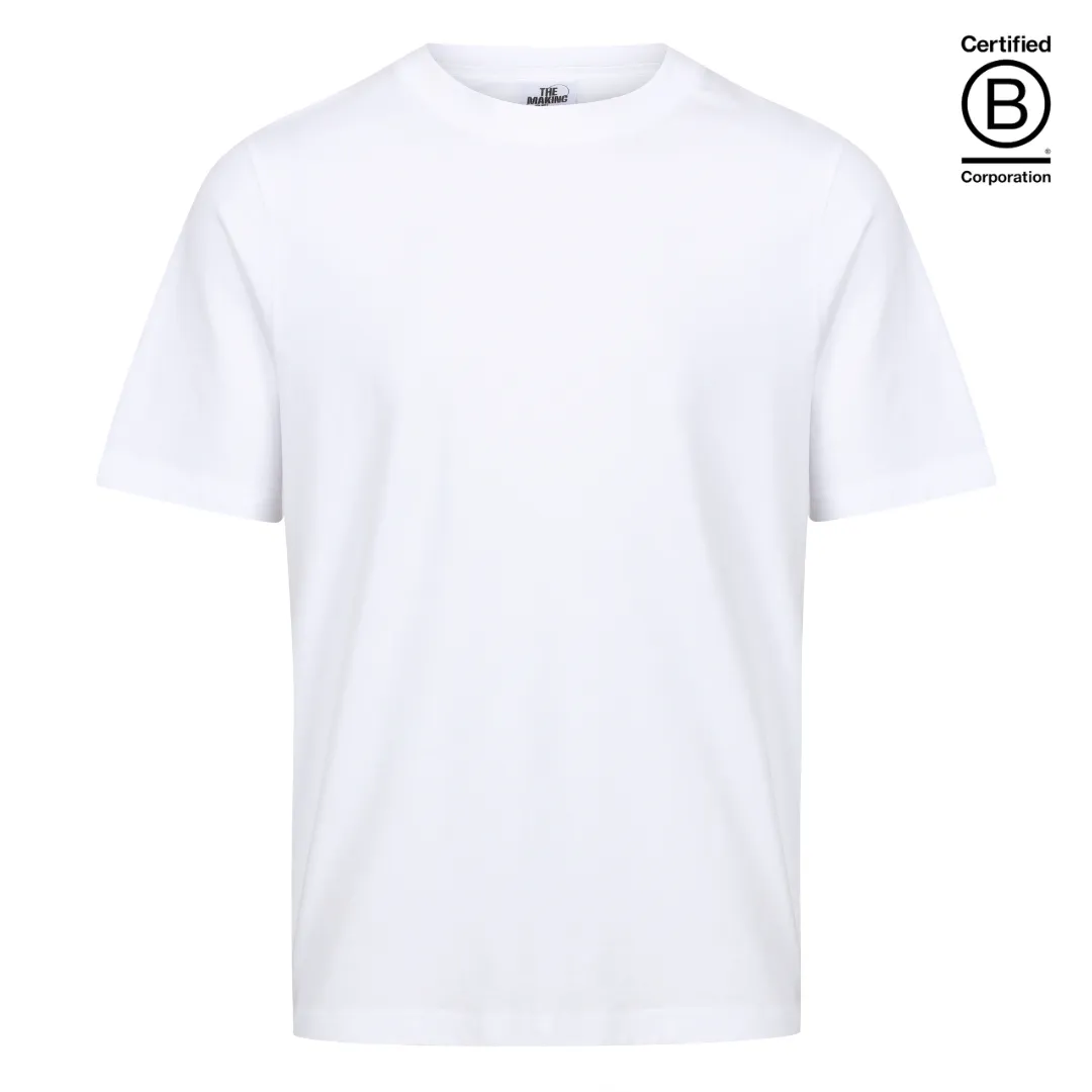 White classic fit cotton T-shirt