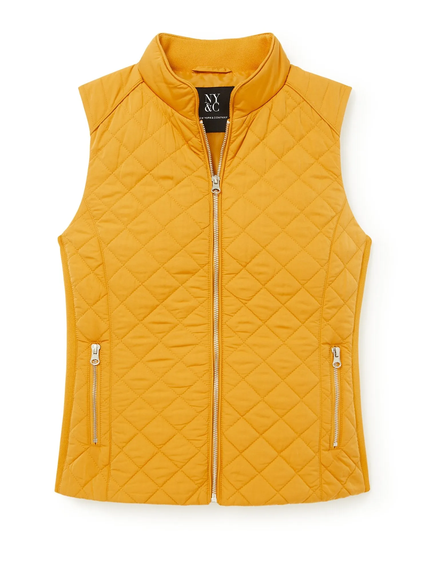 Zip-Front Quilted Vest