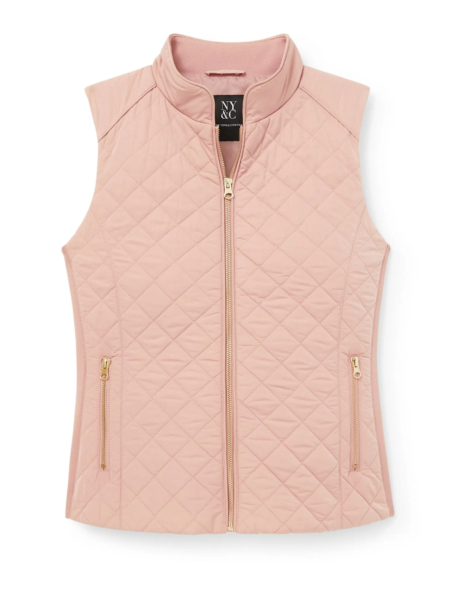 Zip-Front Quilted Vest